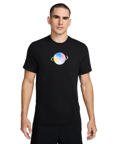 Nike Sportswear Men's Short Sleeve Crewneck Graphic T-shirt In Black