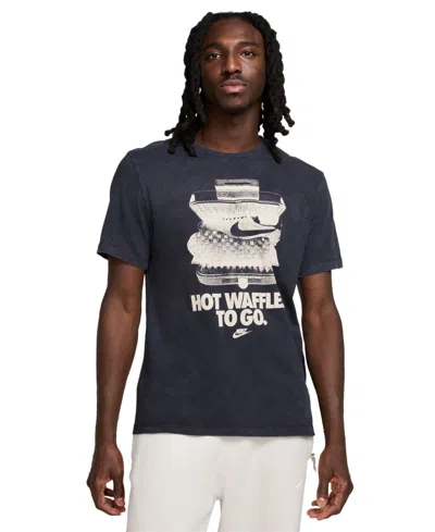 Nike Sportswear Men's Short Sleeve Crewneck Logo Graphic T-shirt In Black