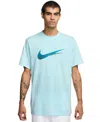 Nike Sportswear Men's Short Sleeve Crewneck Logo T-shirt In Blue