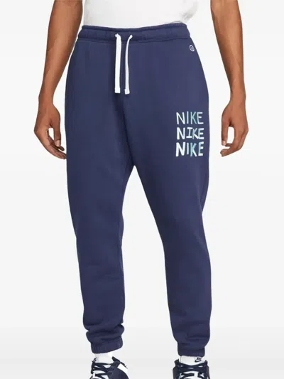 Nike Sportswear "midnight Navy" Track Pants In Blue