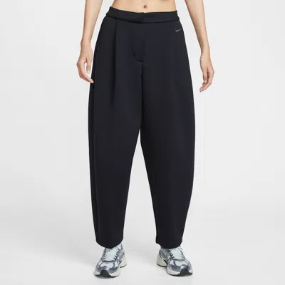 Nike Sportswear Modern Fleece Women's Mid-rise Loose Trousers In Black