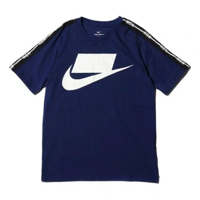 Nike Sportswear Nsw Casual Round Neck Breathable Short Sleeve Blue