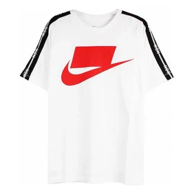 Nike Sportswear Nsw Sports Casual Round Neck Breathable Short Sleeve White