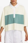 Nike Street Oversized Polo Top In White