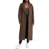 Nike Women's  Sportswear Tech Fleece Oversized Duster Jacket In Baroque Brown/black
