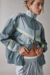 Nike Sportswear Oversized Woven Zip-up Jacket In Grey, Women's At Urban Outfitters