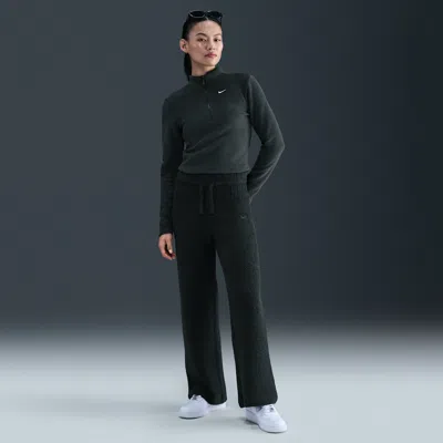 Nike Sportswear Phoenix Cosy Bouclé Women's Slim Knit Trousers In Black