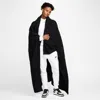 Nike Sportswear Phoenix Cozy Bouclã© Oversized Knit Blanket In Black