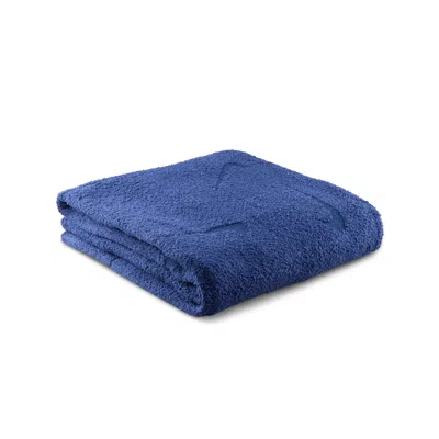Nike Sportswear Phoenix Cozy Bouclã© Oversized Knit Blanket In Blue