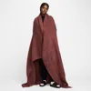 Nike Sportswear Phoenix Cozy Bouclã© Oversized Knit Blanket In Brown