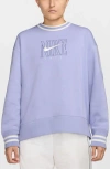 Nike Sportswear Phoenix Embroidered Oversize Long Fleece Sweatshirt