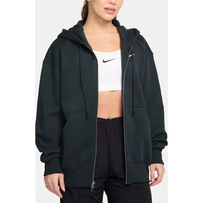 Nike Sportswear Phoenix Fleece Full Zip Hoodie In Blue