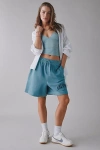 Nike Sportswear Phoenix Fleece High-rise French Terry Short In Smokey Blue, Women's At Urban Outfitters