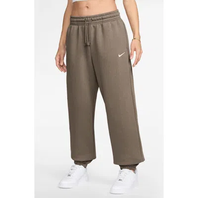 Nike Sportswear Phoenix Fleece High-waisted Oversized Sweatpants In Multi