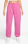 Nike Sportswear Phoenix Fleece High-waisted Oversized Sweatpants In Pink
