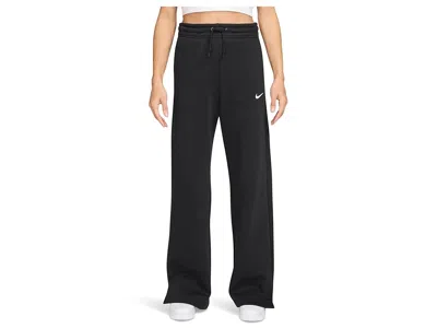 Nike Sportswear Phoenix Fleece High-waisted Wide-leg Pants In Black