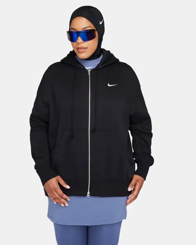 Nike Sportswear Phoenix Fleece Hoodie Women's Black Full Zip Dsgl354