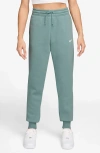 Nike Sportswear Phoenix Fleece Mid Rise Joggers In Green