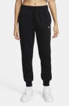 Nike Women's  Sportswear Phoenix Fleece Mid-rise Sweatpants In Black/ Sail