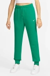 Nike Sportswear Phoenix Fleece Mid Rise Joggers In Stadium Green/sail