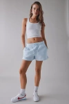 Nike Sportswear Phoenix Fleece Mid-rise Short In Blue Tint/sail, Women's At Urban Outfitters