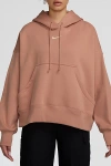 Nike Sportswear Phoenix Fleece Over-oversized Hoodie Sweatshirt In Rose, Women's At Urban Outfitters In Brown