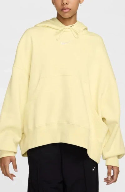 Nike Sportswear Phoenix Fleece Over-oversized Pullover Hoodie In Yellow
