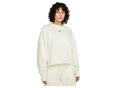 Nike Sportswear Phoenix Fleece Over-oversized Crew Neck Sweatshirt In White