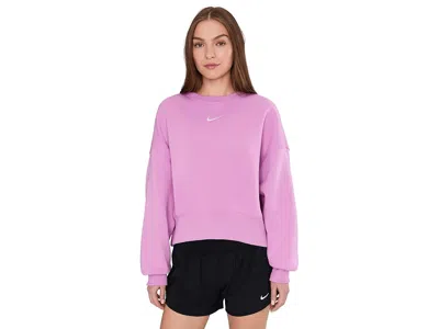 Nike Sportswear Phoenix Fleece Over-oversized Crew Neck Sweatshirt In Green
