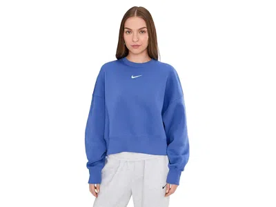 Nike Sportswear Phoenix Fleece Over-oversized Crew Neck Sweatshirt In Gray