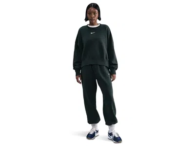 Nike Sportswear Phoenix Fleece Over-oversized Crew Neck Sweatshirt In Green