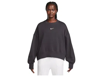 Nike Sportswear Phoenix Fleece Over-oversized Crew Neck Sweatshirt In Gray