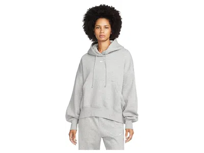 Nike Sportswear Phoenix Fleece Over-oversized Pullover Hoodie In Gray