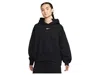 Nike Sportswear Phoenix Fleece Over-oversized Pullover Hoodie In Black