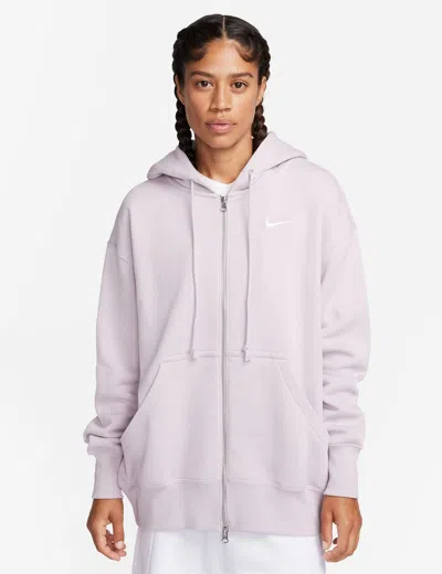 Nike Women's Sportswear Phoenix Fleece Oversized Pullover Hoodie In Purple