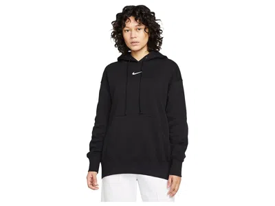 Nike Sportswear Phoenix Fleece Oversized Pullover Hoodie In Black