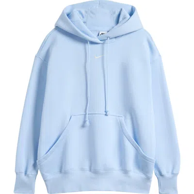 Nike Sportswear Phoenix Fleece Oversized Pullover Hoodie In Blue