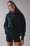 Nike Sportswear Phoenix Fleece Oversized Pullover Hoodie Sweatshirt In Black, Women's At Urban Outfitters In Blue
