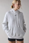 Nike Sportswear Phoenix Fleece Oversized Pullover Hoodie Sweatshirt In Light Grey, Women's At Urban Outfi In Gray