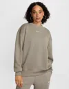 Nike Women's  Sportswear Phoenix Fleece Oversized Crew-neck Sweatshirt In Green