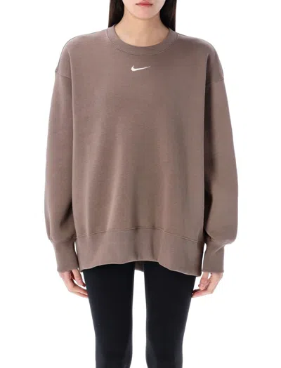 Nike Sportswear Phoenix Fleece Sweatshirt In Brown
