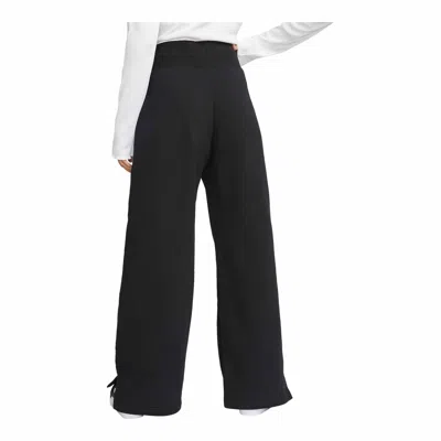 Nike Sportswear Phoenix Fleece Women's High-waisted Wide-leg Sweatpants In Black