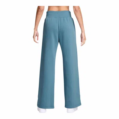Nike Sportswear Phoenix Fleece Women's High-waisted Wide-leg Sweatpants In Blue
