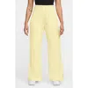Nike Sportswear Phoenix High Waist Wide Leg Sweatpants In Yellow