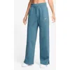 Nike Sportswear Phoenix High Waist Wide Leg Sweatpants In Blue