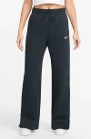 Nike Sportswear Phoenix High Waist Wide Leg Sweatpants In Black