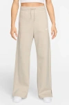 Nike Sportswear Phoenix High Waist Wide Leg Sweatpants In Gray