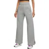 Nike Sportswear Phoenix High Waist Wide Leg Sweatpants In Dk Grey Heather/sail