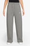 Nike Sportswear Phoenix High Waist Wide Leg Sweatpants In Gray