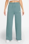 Nike Sportswear Phoenix High Waist Wide Leg Sweatpants In Green